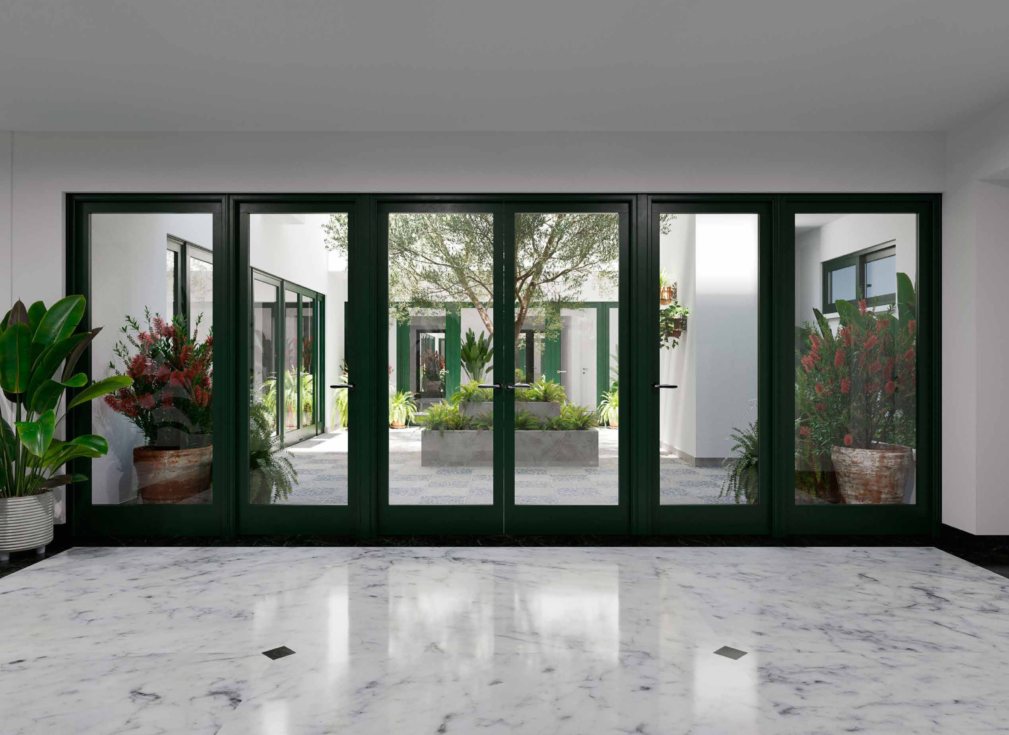 Patios y Áreas Verdes